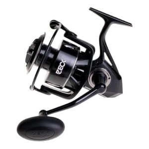 Ultra robuste Stationärrolle für Wallen von ZECK, SR 10, hochwertiges Produkt mit Aluminiumrollenköper und Schnurfassung 280m/0,50mm