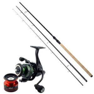 Fischeinzel-Trout-Rute mit Spinnrolle und Angelführstang, ideal für Einsteiger und Fortgeschrittene