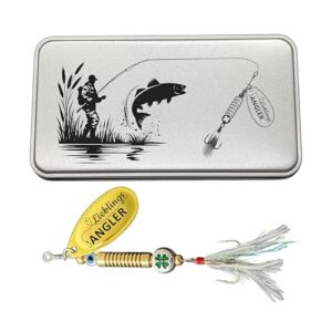 Glücksfisch Anglergeschenk mit Gravur - Einzigartiges Geschenk für jeden Anglern, das ihre Leidenschaft wiederspiegelt. Exklusives Geschenk mit individueller Lasergravur und edle Metall-Geschenkbox.