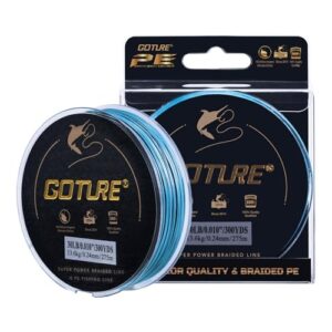 Goture Angelschnur Geflochten 8-Fach, PE30 Schnur, Ultradünne Schnur, Starke Schnur, Sensitive Schnur für Spinnfischen, Raubfisch, Carp Angeln