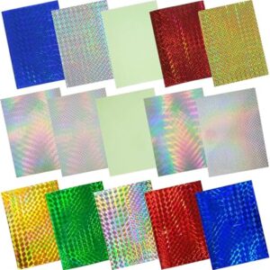 Holographische Folie für das Fliegenfischen - selbstklebend, glänzend und reflektierend. DIY-Material aus Mixed Laser Material.