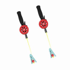 Zwei Krabben-Angelruten mit Rolle, geeignet für Garnelen und Krabben zum Outdoor-Fischen