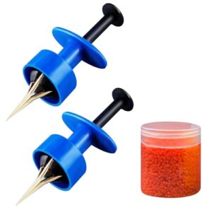 Pellet Bander Werkzeug mit Gummiringen für Angelköder im Freien, Einsetzbarer Köder Pellet Bander für Angelköder