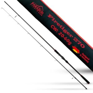 Paradox Fishing Firetiger Spinnrute, 2,7m lang, Gewicht 20-60g, perfekte Wahl für Hecht-Angler, hochwertige und leistungsfähige Rute