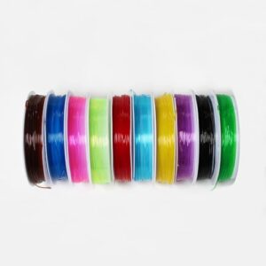 Schnur für Fliegenbinden, transparentes Fadenmaterial, 0.8 mm, 10 Stück