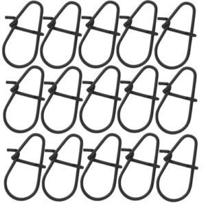 Spro Raubfischwirbel zum Spinnfischen, matt-schwarzer Snaps mit hoher Tragkraft von 9,5kg