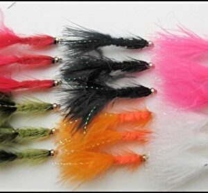 Forellenfliegen Mischung 8-10 cm, 18 Stück, für Fliegenfischen von Troutflies UK Lures