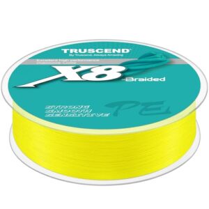 TRUSCEND X8 Geflochtene Angelschnur, Strapazierfähige und Hochwertige PE-Geflechtschnur für Süßwasserangler, Angelzubehör für Männer