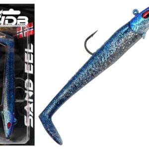 Gummiköder für Spinnfischen, Schleppen und Vertikalangeln, Sandeel Gummifisch von Wild Devil Baits, Hochwertiger Meeresköder aus Norwegen