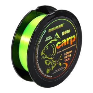 Fluoreszierende Karpfenschnur für Angeln bei schwachem Licht im Süßwasser - Schnell sinkendes Monofilament 300m/1000m von Yun Nong