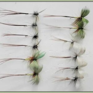 Klassische Forellenfliegen für die Frühjahrssaison, hochwertige Mayfly-Fliegen mit chemisch gesichertem starken Haken und zarter Präsentation.