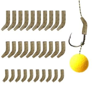 30 Stück Angelhaken Kicker - verbesserte Rig Performance Line Aligner für Karpfenangeln Zubehör, Angelhaken Short Line Aligner für Flussangeln im Süßwasser