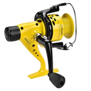 Angelrolle aus Metallguss für das Fischen in Salzwasser oder Süßwasser mit robuster und langlebiger Konstruktion