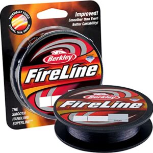 Berkley FireLine Fused Original Geflochte Schnur, 13.2kg | 29lb | 110m, Rauchfarbe, hochwertige Anglerausrüstung für verschiedene Angelfrüchte geeignet