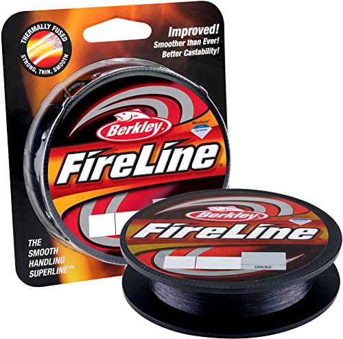 Berkley FireLine Fused Original Geflochte Schnur, 13.2kg | 29lb | 110m, Rauchfarbe, hochwertige Anglerausrüstung für verschiedene Angelfrüchte geeignet