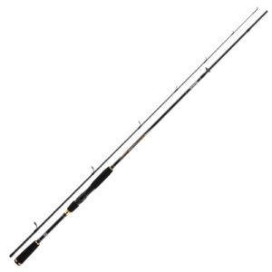 Detaillierte Aufnahme einer Daiwa Crossfire Spin 2,70m 40-100g Spinnrute mit silbernem Design und mittelschneller Aktion für die Jagd nach großen Fischen in Seen oder Flüssen.