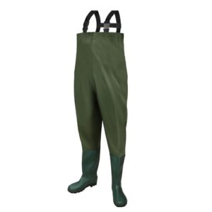 Herrenwasserdichte Anglerhose mit Stiefel aus 70D PVC Material, Neopren für Angeln und Wassersport