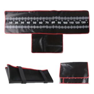 Faltbare Karpfenmatte, 140x35 cm, mit integriertem Maßband. Perfekte Anglermatte für große Fische.