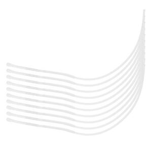 10 Stücke 30LB / 50LB Fliegenfischen Linie Leader Loop Connectors für Fly Fishing Tackle Zubehör (Weiß 50Lb)