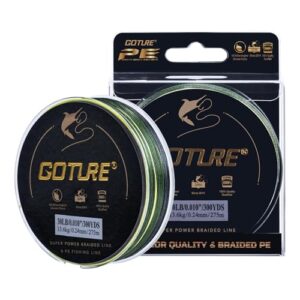 Geflochtene 4-Fach Angelschnur von Goture, PE30 Schnur, Ultradünne und starke Schnur für Spinnfischen, Raubfisch und Carp Angeln