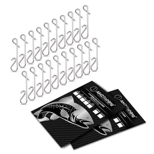 NEU AMZ Fishing 20x Knotenlosverbinder Angeln, Größe S-XXL, universeller Schnurverbinder für verschiedene Angelarten mit hoher Tragkraft