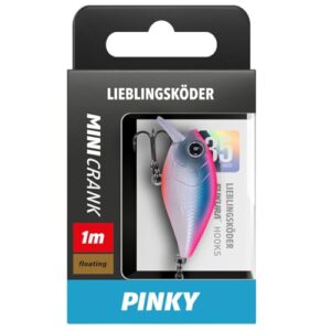 Lieblingsköder Mini Crank 35mm 3,6g Wobbler in Pinky Farbe, ideal für Anfänger zum Angeln