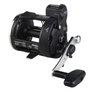 Okuma Magda Pro Trollingrolle, kleine Größe, schwarz/silber, MA-20DX - hochwertiger Levelwind Schnurzähler für Angeln