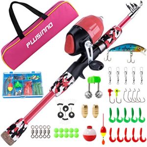 Kinder Angel Set mit Teleskop-Angelrute und Köder Set für Kinder ab 4 Jahren