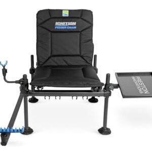 Preston Ignition Feeder Chair Combo - Angelstuhl, bequemer Stuhl für Ruhe- und Erholungszonen, offbox Side Tray für persönliche Gegenstände, ideal für Freizeit, Garten oder Outdoor-Aktivitäten