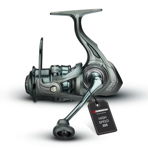 Angelrolle mit Hochgeschwindigkeits-Getriebe, Frontbremse und Duraluminium-Spule