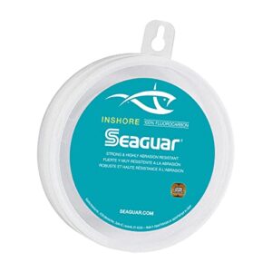 Seaguar Inshore 100% Fluorkohlenstoff-Vorfach, farblos, 40-Pounds/100-Yards Angelschnur für In-Shore-Fischerei