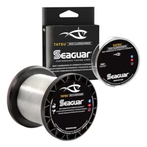 Seaguar Unisex-Erwachsene Tatsu Süßwasser-Fluorkohlenstoff-Angelschnur, farblos, 8lbs/200yds - Hochwertige Fluorkohlenstoff-Hauptschnur für extrem wenig Speicher, weich und geschmeidig
