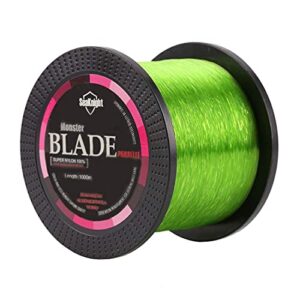 Seaknight Blade Nylon Angelschnur Monofil Karpfen 1000M Salzwasser für Fischen, monofilsche Angelschnur für Profis und Anfänger, extrem abriebfestig und niedriges Formbarkeit
