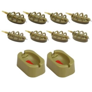 Hochwertiges Futterkorb-Zubehör für Karpfenangeln mit 8 verschiedenen Gewichten und innovativer Hohlbogenkonstruktion