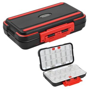 Wasserdichte Tacklebox für Angelzubehör, Köder und Haken, multifunktionelle Werkzeugkiste mit 30 Fächern, ideal für Angler und zum Ordnen von Gegenständen.