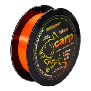 Fluoreszierende Karpfenschnur für europäische Seen - schnell sinkendes Monofilament für Angeln bei schwachem Licht im Süßwasser