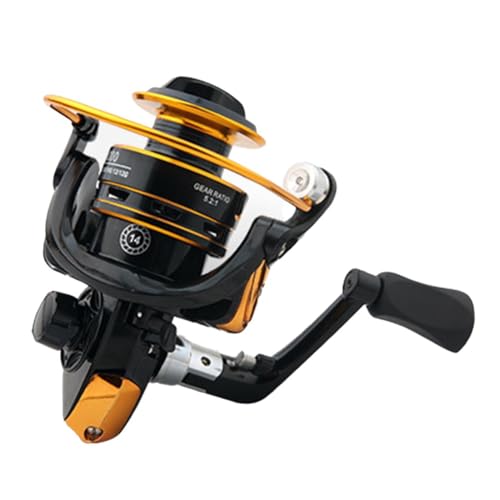 Allzweck-Angelrolle mit glattem Zugsystem und Metallspule für Süß- und Salzwasser-Angeln