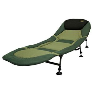 BAT-Tackle Maxxlounge Bedchair, Campingliege mit 6 oder 8 Beinen für bis zu 150 kg Körpergewicht, ideal für Angeln im Garten oder auf der Terrasse.