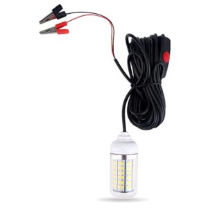 Dioche Angeln LED-Lampe - ein wahres Highlight für jeden Fischer, Unterwasseralarm, 12V LED Lampe, Wasserfest, Kabel von bis zu 5 Metern Länge