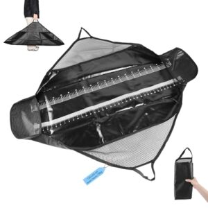 Abhakmatte mit Maßband für Fishing, Fisch-Gewichtstasche, Angel-Landematte, Wasserdicht, PVC