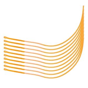 Keenso Fliegenschnur Loop Verbinder, Nylon-Fliegenfisch-Leine mit hohem Festigkeit und langer Lebensdauer für professionelles Angeln. Gelbe Farbe, 30LB oder 50LB Anker