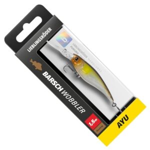 Lieblingsköder Barschwobbler 6cm 5,3g - Wobbler für Aquariums mit Farbe Lieblingsköder:Ayu