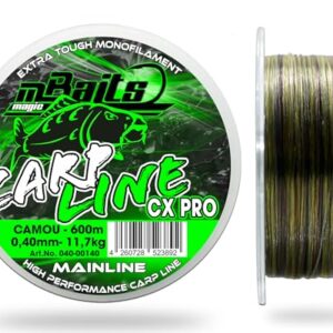 Magic Baits Carp Line CX Pro Camouflage, 600m lange Angelschnur aus Monofilament mit extrem hoher Tragkraft und Abriebfestigkeit, ideale Wahl für professionelle Angler