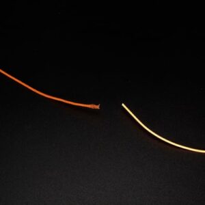 Nylon-Schlaufenverbinder für Fliegenfischschnur, verstellbare Röhren, sicherer Angelschnurbefestigung, Orange, 9 kg, 10 Stück