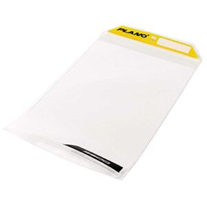 Wasserdichte Aufbewahrungsbox mit transparenter und gelber Beschichtung, ideal für die Lagerung von Artikeln in Zuhause oder Büro.