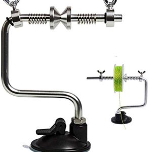 Shaddock Schnurspulgerät für die effektive Aufspulung von Angelschnur, stabile und verstellbare Konstruktion, ideal für kleine Spulenlochdurchmesser, hochwertiges Produkt aus Aluminium und ABS-Saugnapf