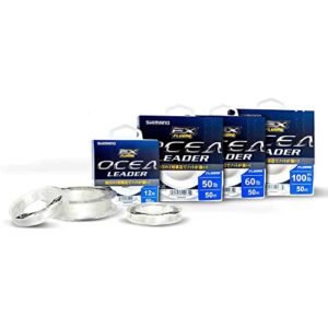 SHIMANO Line Ocea EX Fluoro Leader 50m 0,916mm 100lb Clear - exzellenter Fluor-Leader für Angelfahrt mit hoher Qualität und herausragenden Eigenschaften
