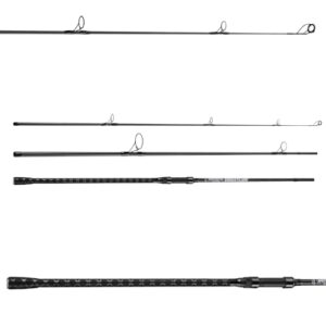 Sougayilang Karpfenrute, 3-teilige Kohlefaserfishingrute für Karpfenangeln mit hoher Biegestärke und ergonomischem Gummigriff.