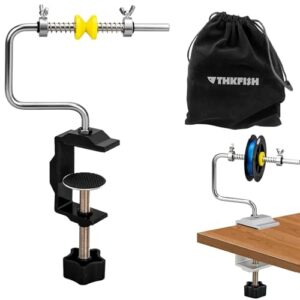 Schnurspulgerät mit Klemme für effizientes Angelschnurrudern und -verwenden, ideal für Fischer auf dem Wasser oder im Garten.