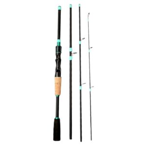 Yuemeuy Reiseangelruten, Angelruten für Kinder - Tragbares Angelzubehör für Camping und Fluss-Angeln